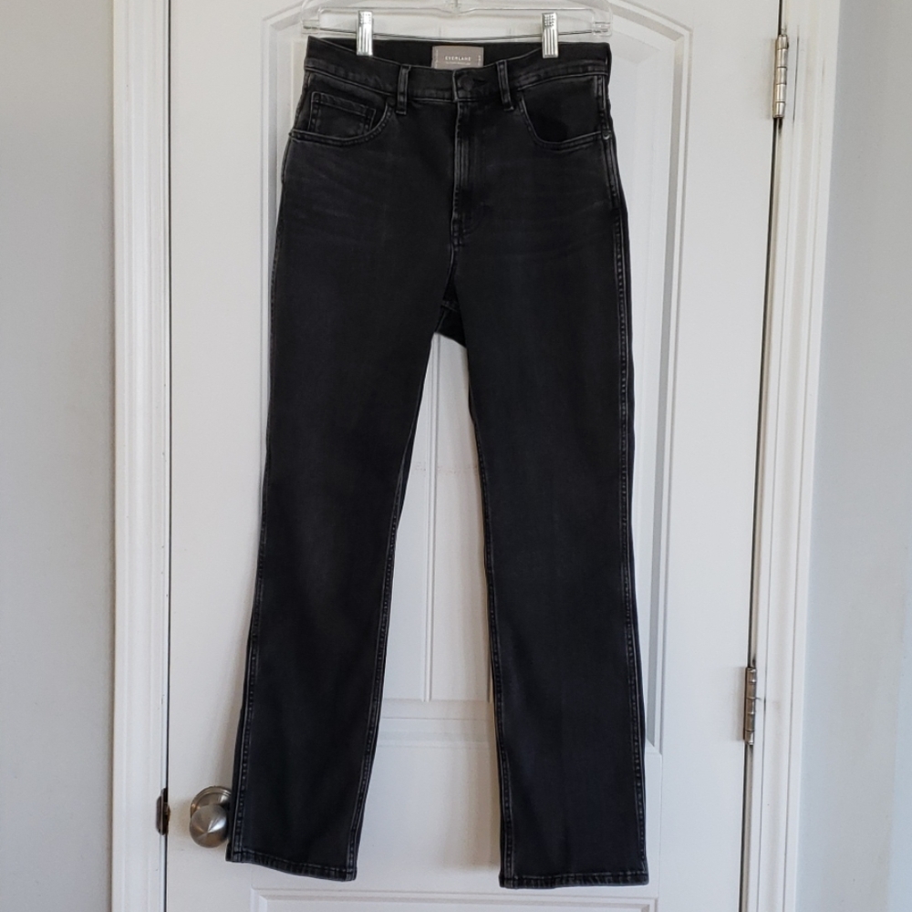 Everlane Cheeky Bootcut Jean, Washed Black, 27 Reg